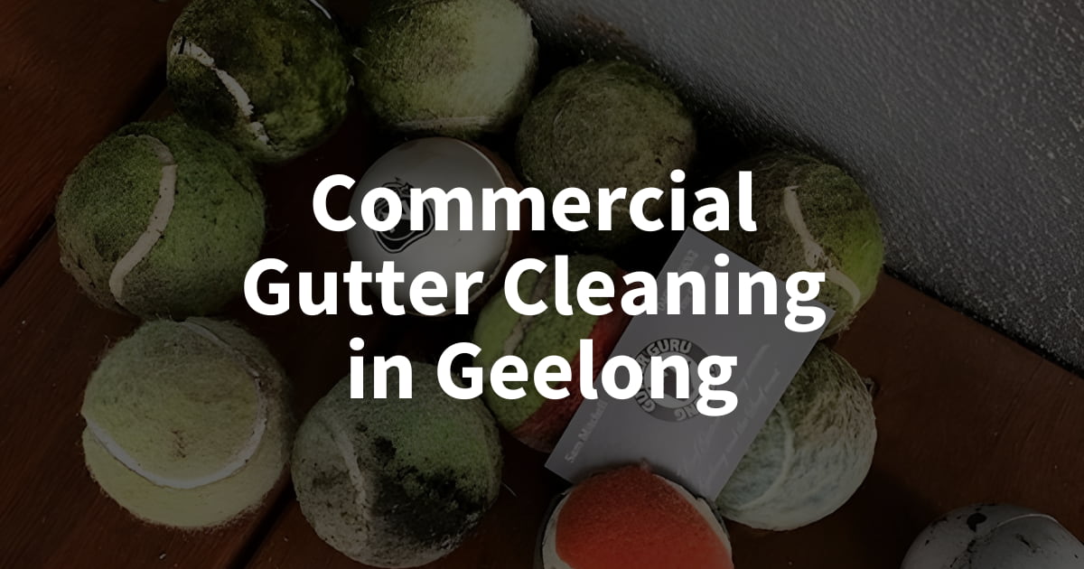 Commercial gutter cleaning in Geelong by Gutter Guru Geelong